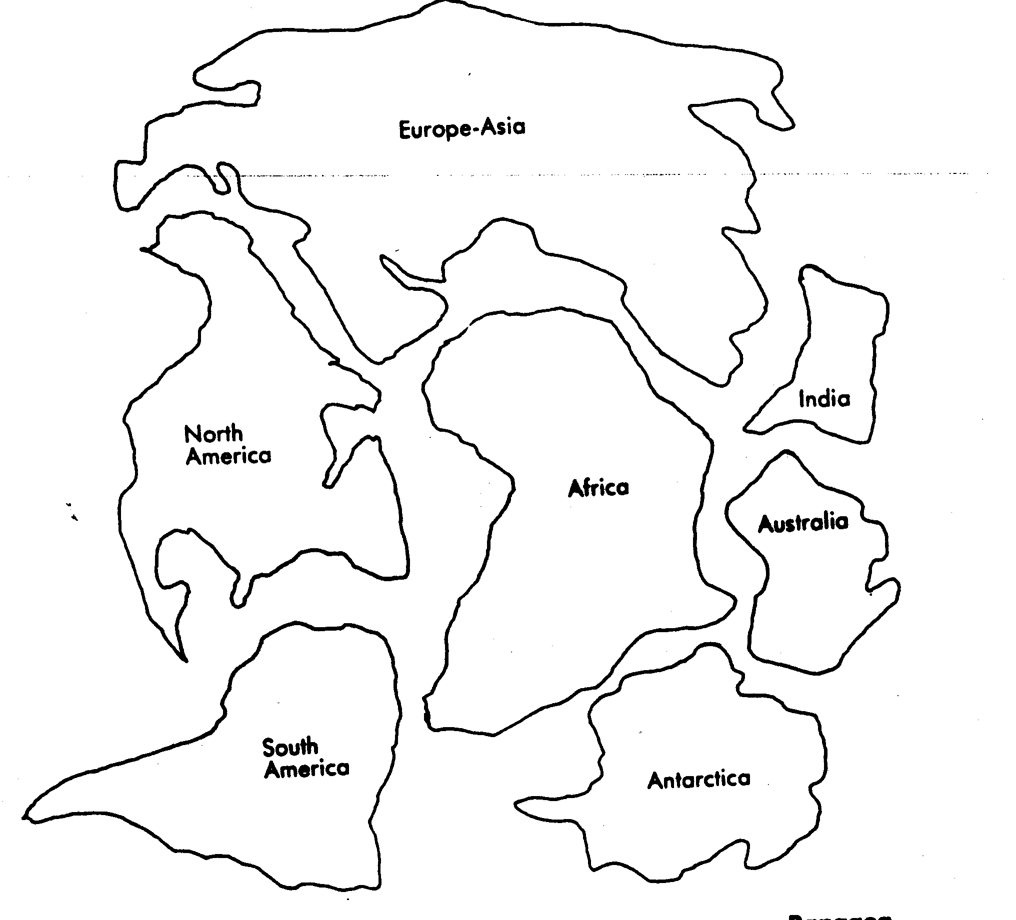 Pangea Map Puzzle