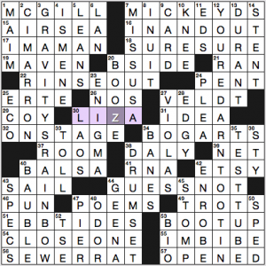 NY Times crossword solution, 10 22 16, no 1022