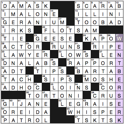 Crossword, Oct. 13, Puzzles