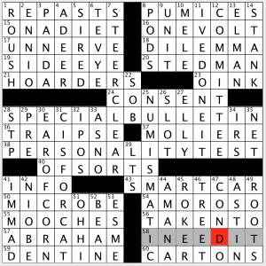 Tuesday, February 6, 2018  Diary of a Crossword Fiend