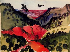 O'Keeffe's "Canyon with Crows"