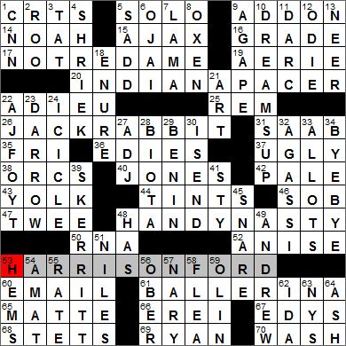 Los Angeles Times crossword solution, 7 11 12