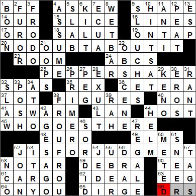Los Angeles Times crossword solution, 9 11 12
