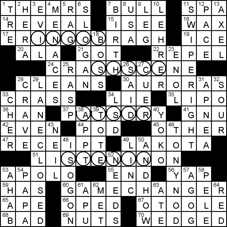 good thing to crack crossword