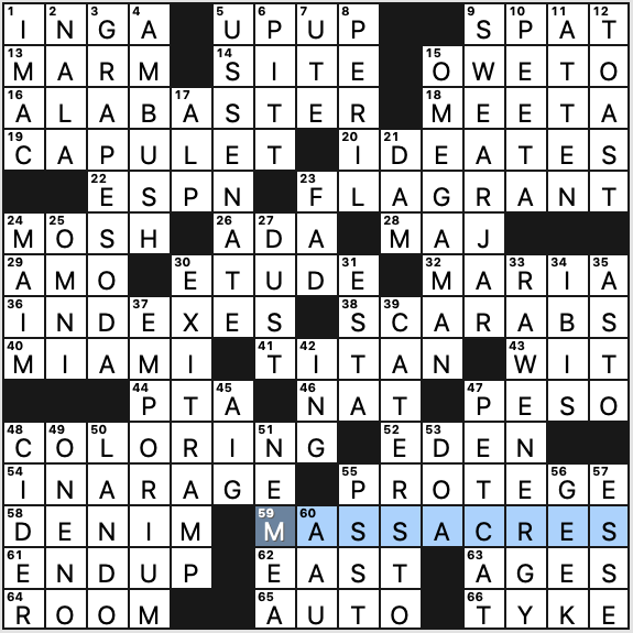 Friday, September 6, 2019  Diary of a Crossword Fiend