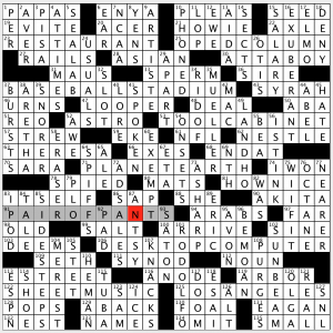 Sunday, November 24, 2019  Diary of a Crossword Fiend