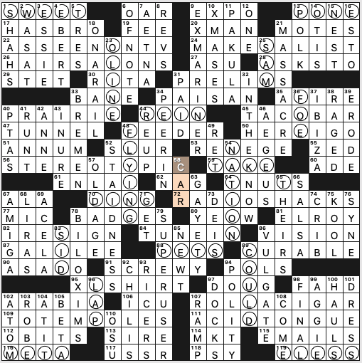 Sunday April 26 2020 Diary Of A Crossword Fiend