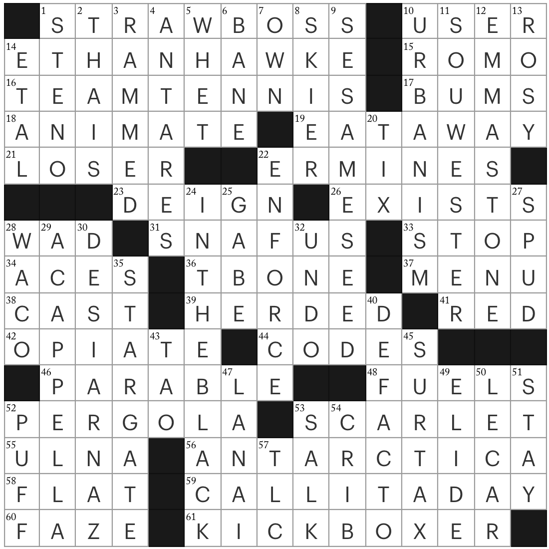 Monday June 8 Diary Of A Crossword Fiend