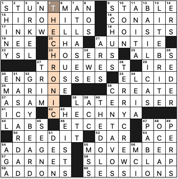 Thursday, July 23, 2020  Diary of a Crossword Fiend