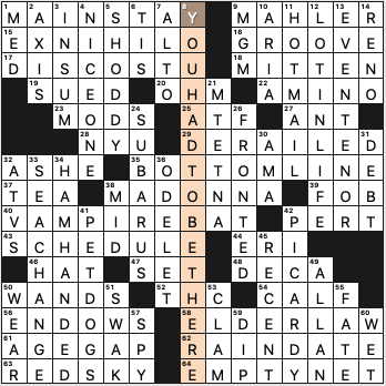Sunday, July 5, 2020  Diary of a Crossword Fiend
