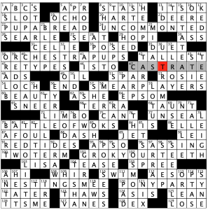 Crossword: 'Song Span' (9/9/20), Crossword, Seven Days