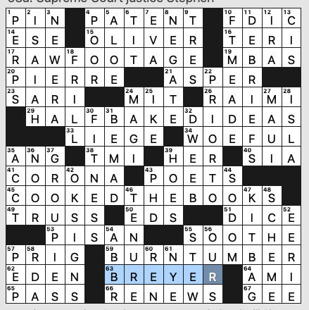 Sunday, July 5, 2020  Diary of a Crossword Fiend