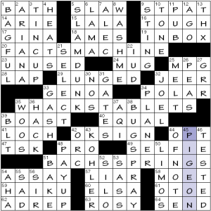 Sunday, July 5, 2020  Diary of a Crossword Fiend