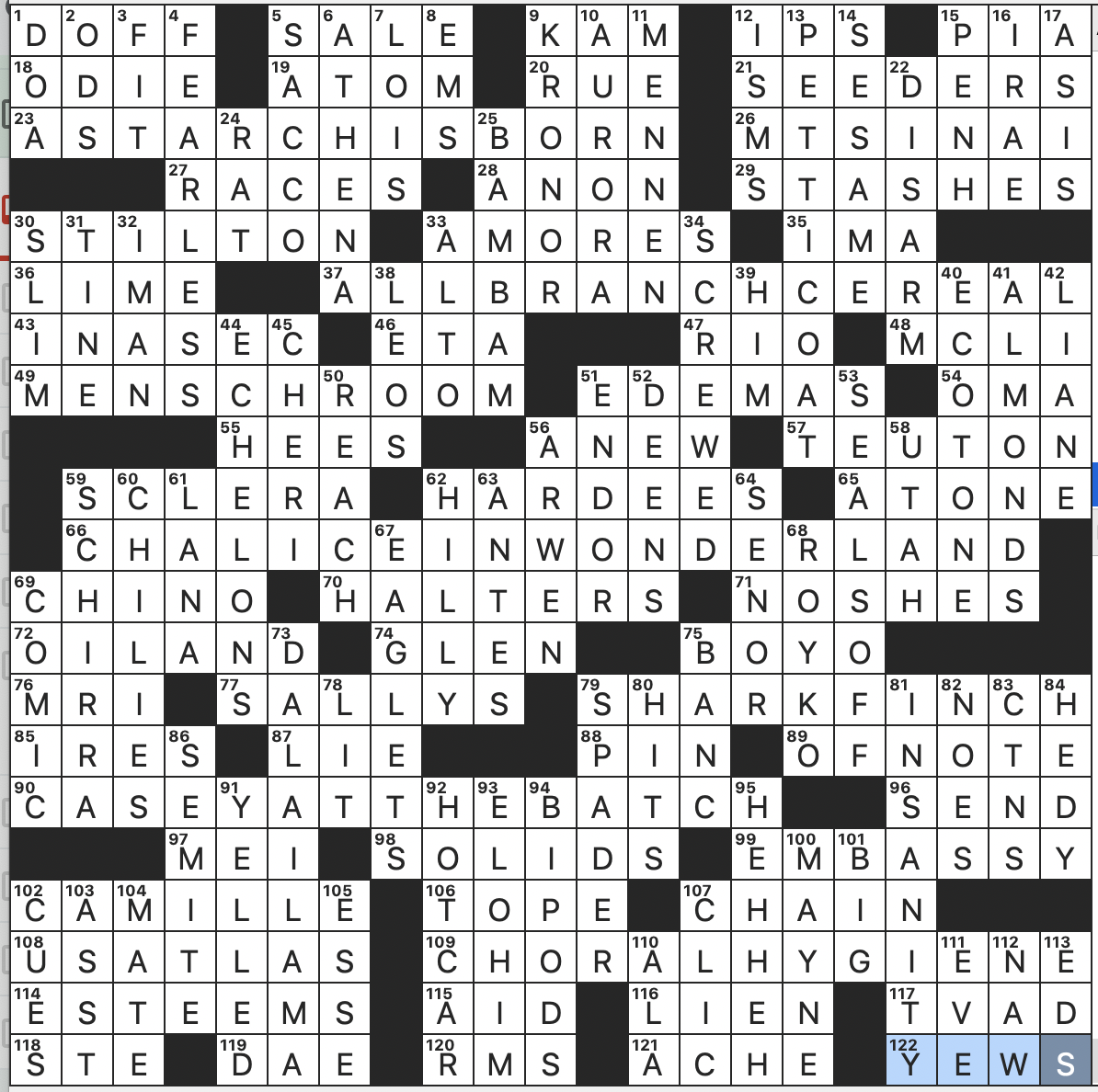 Sunday November 22 Diary Of A Crossword Fiend