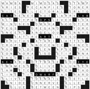 Sunday, November 22, 2020  Diary of a Crossword Fiend