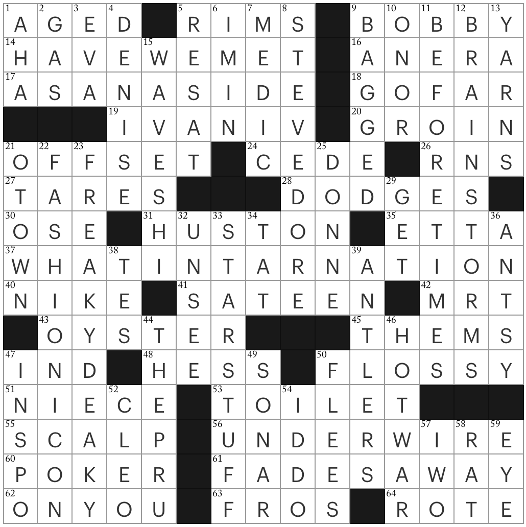 Wednesday December 2 Diary Of A Crossword Fiend