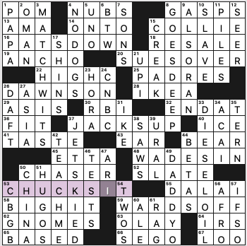 NYT Crossword Answers: Actress Foster of The Silence of the Lambs