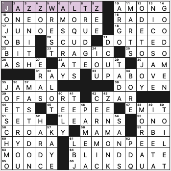 Saturday, January 9, 2021  Diary of a Crossword Fiend