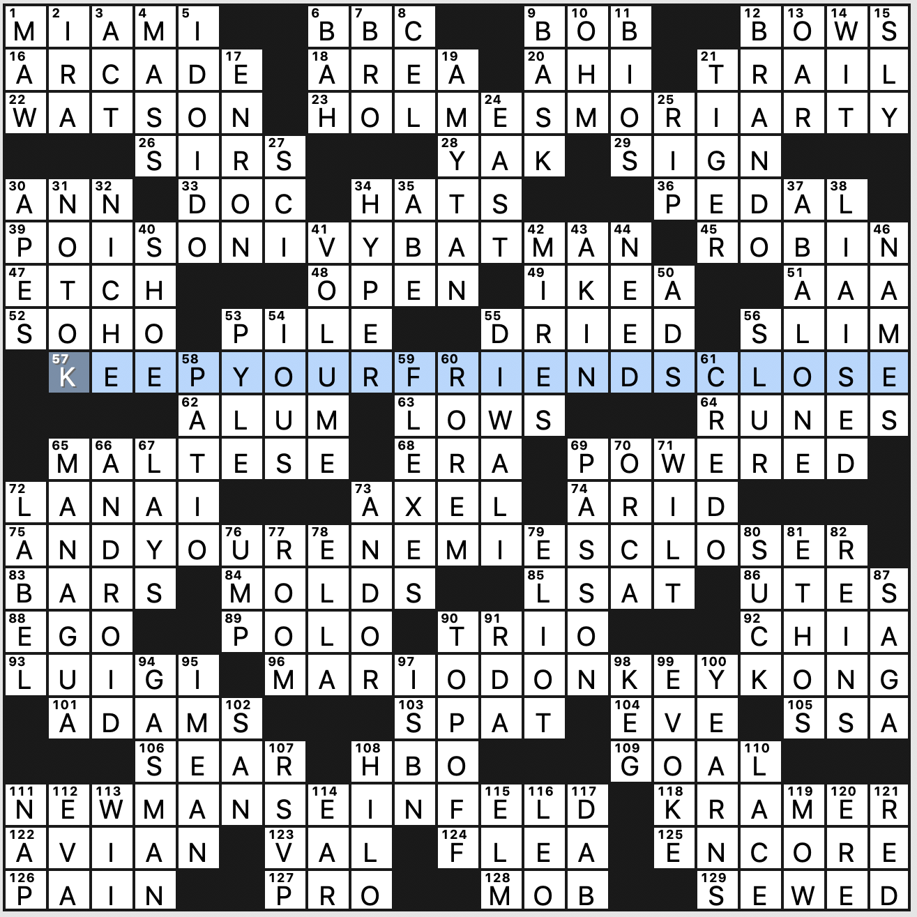 Today's clue from the new york times crossword puzzle is. 