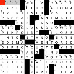 Monday, June 28, 2021 NYT crossword by Pamela F. Davis