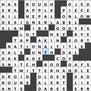 Completed USA Today crossword for Tuesday July 20, 2021