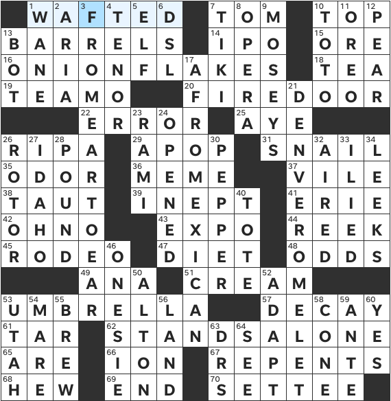 0829-22 NY Times Crossword 29 Aug 22, Monday 