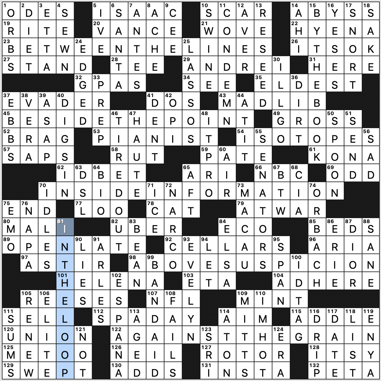 Sunday, September 5, 2021 | Diary of a Crossword Fiend
