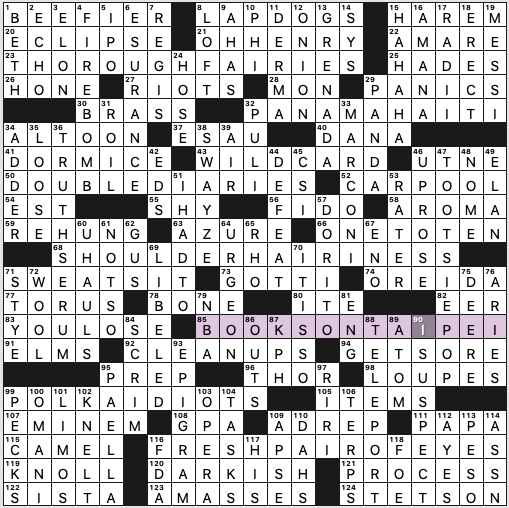 Sunday, December 19, 2021  Diary of a Crossword Fiend
