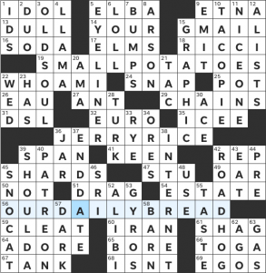 Zhouqin Burnikel's "Carb Loading" USA Today crossword solution for 9/26/2021