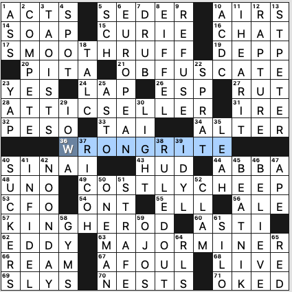 turning point in history wsj crossword onespirit borne