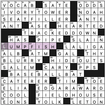 Newsday Crossword Puzzle for Feb 06, 2017, by Stanley Newman