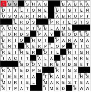 L.A.Times Crossword Corner: Friday, November 12, 2021, David Alfred Bywaters