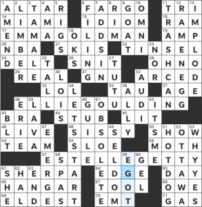 Zhouqin Burnikel's USA Today crossword, "Lead by Example" solution for 11/14/2021