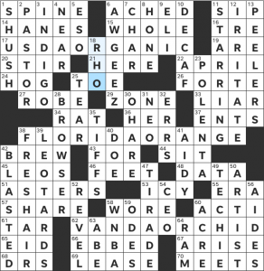 Zhouqin Burnikel's USA Today crossword, "Backroad" solution for 1/9/2021