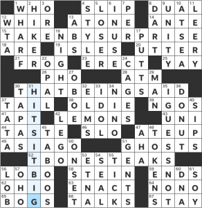 Zhouqin Burnikel's USA Today crossword, "TBS" solution grid