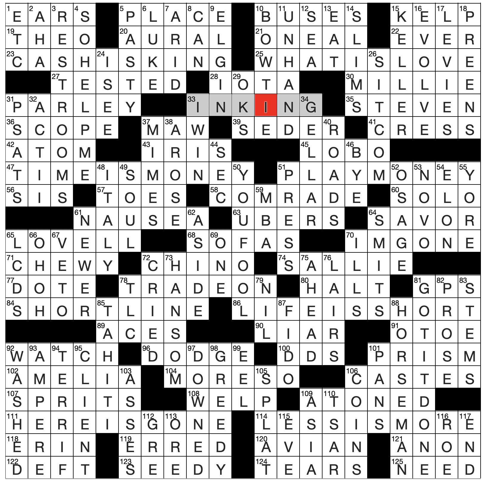 Sunday Crossword Evan Birnholz