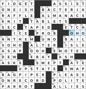 Zhouqin Burnikel's USA Today crossword, "Melt Down" solution