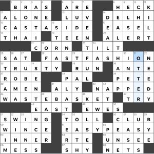 Completed USA Today crossword for Tuesday March 22, 2022