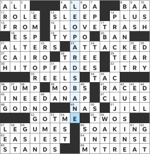 Amanda Rafkin's USA Today crossword, "Gotham's Villains Are Going Down!" solution for 3/11/2022