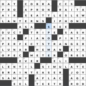 Completed USA Today crossword for Tuesday April 26, 2022