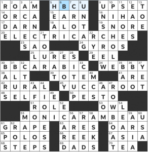 Mikkel Snyder & Brooke Husic's USA Today crossword, "Auto Fill" solution for 4/29/2022