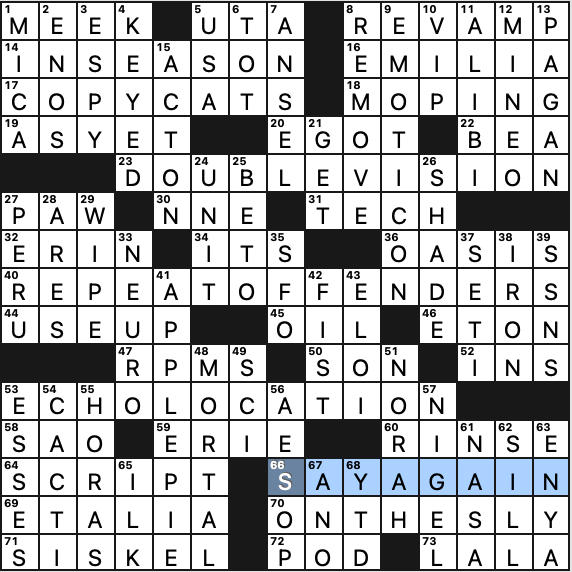 Tuesday, May 24, 2022 | Diary of a Crossword Fiend