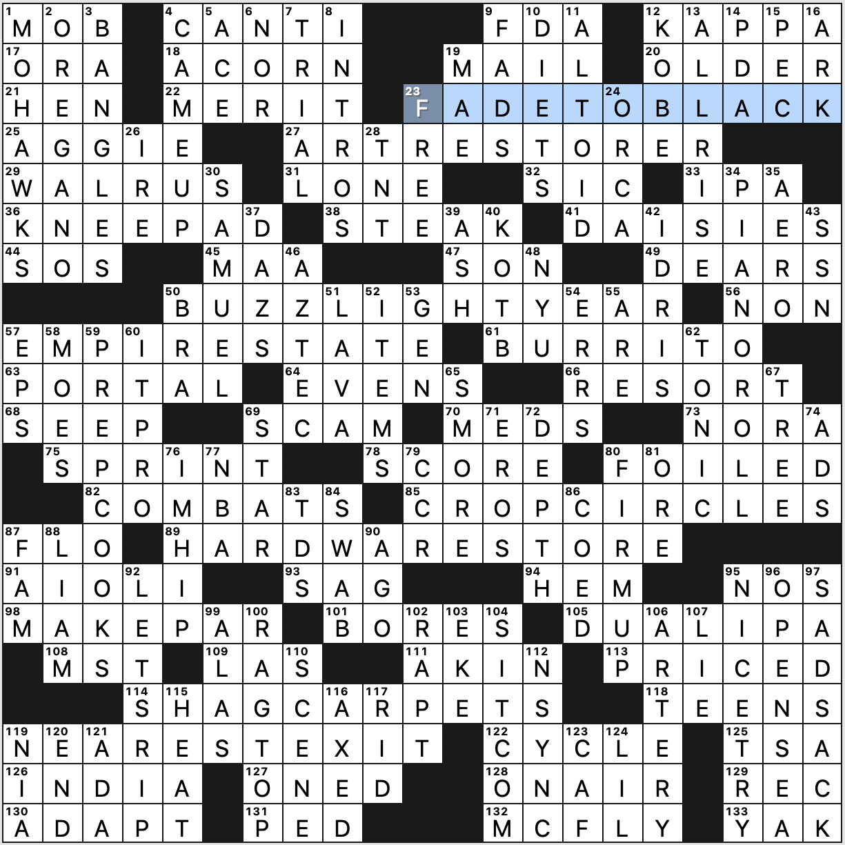 Sunday, May 29, 2022  Diary of a Crossword Fiend