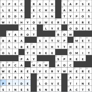 Completed USA Today crossword for Tuesday June 07, 2022