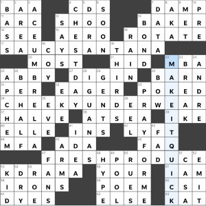 Completed USA Today crossword for Tuesday June 21, 2022