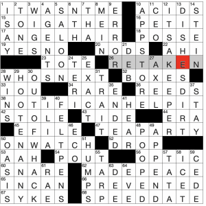 Solution to Evan Birnholz's June 5 crossword, “Color Separation” - The  Washington Post
