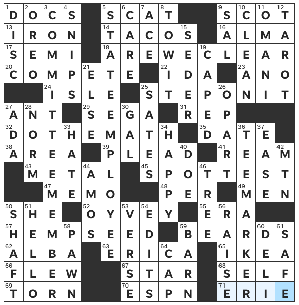 Solution to Evan Birnholz's June 26 crossword, “Homeward Bound” - The  Washington Post