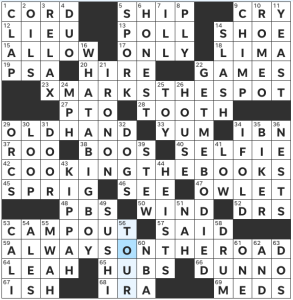 Erik Agard's USA Today crossword, "Hit It" solution for 7/10/2022