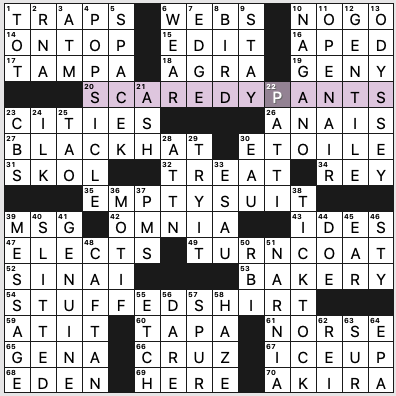 0427-18 NY Times Crossword Answers 27 Apr 2018, Friday 