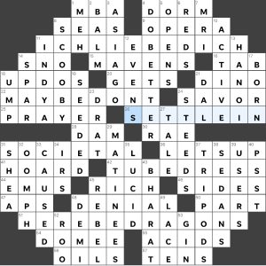 Completed USA Today crossword for Tuesday August 23, 2022